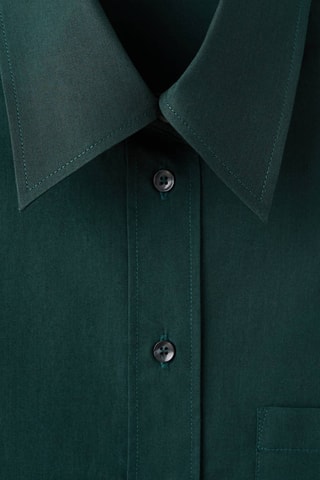 Chemise oversize poches - Vert