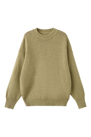 Pull grosse maille oversize - Vert