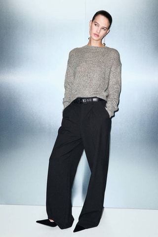 Pull maille lurex jaspée - Ciel
