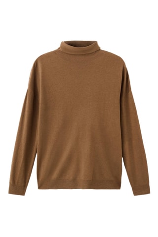 Pull-over col roulé - Marron