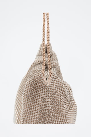 Sac porté épaule strass - Doré