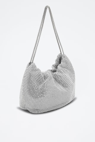 Sac porté épaule strass - Argenté