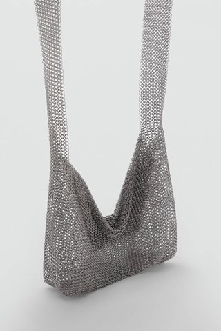 Sac porté épaule maille métallique - Argenté