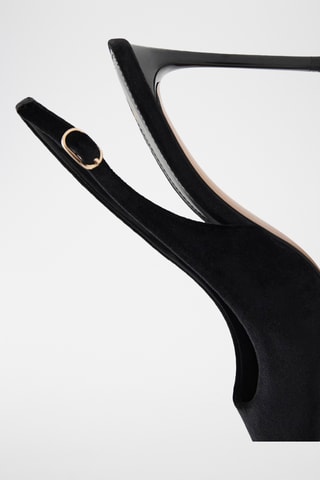 Chaussure à talon velours - Noir