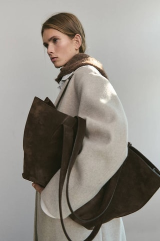 Manteau mi-long à double boutonnage - Marron