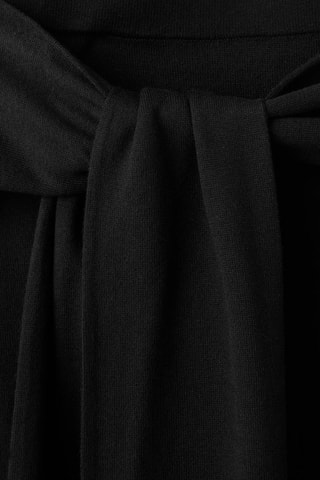 Jupe maille détail nœud - Noir