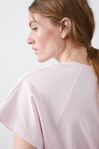T-shirt coton manches courtes - Rose clair
