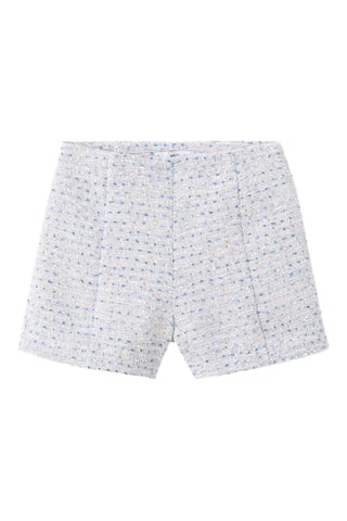 Short tweed taille normale - Ciel
