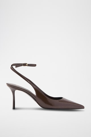 Chaussures talon bride - Marron
