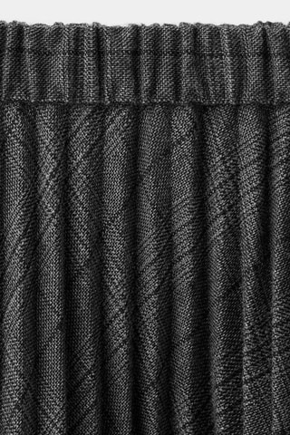 Jupe plissée à carreaux - Gris