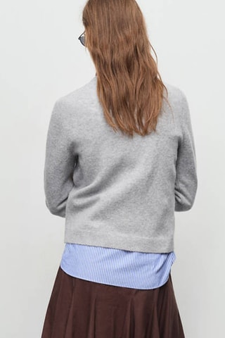 Pull en maille moyenne - Gris