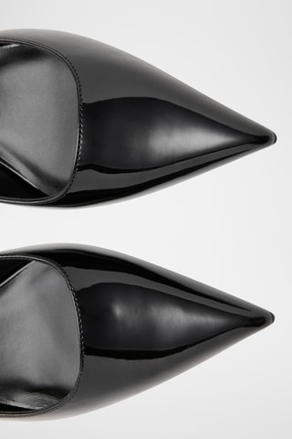 Chaussures vernies talon kitten heel - Noir