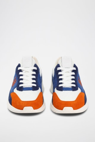 Baskets en cuir - Bleu - Harmont & Blaine