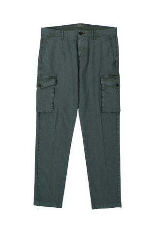 Pantalon cargo en lin - Vert foncé - Harmont & Blaine