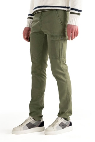 Pantalon cargo en lin - Kaki - Harmont&Blaine