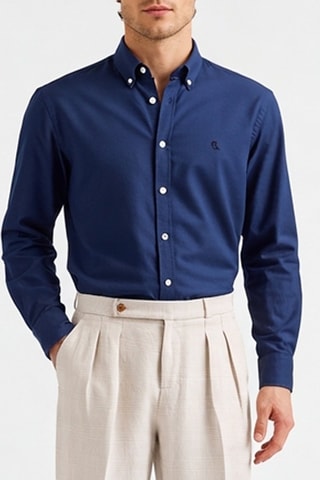 Chemise en lin - Bleu - Harmont & Blaine