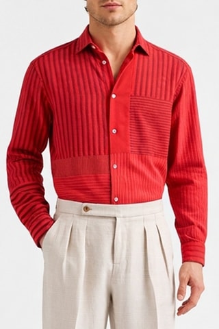 Chemise oversize - Rouge - Harmont&Blaine