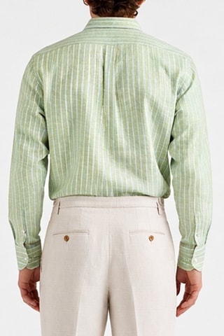 Chemise en lin - Vert - Harmont&Blaine