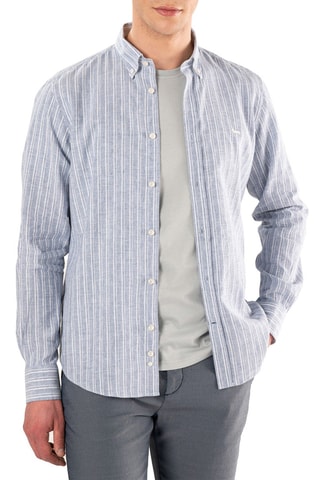 Chemise en lin - Bleu - Harmont&Blaine