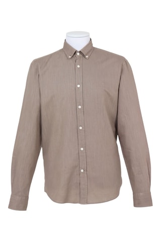 Chemise regular en lin - Taupe - Blaine