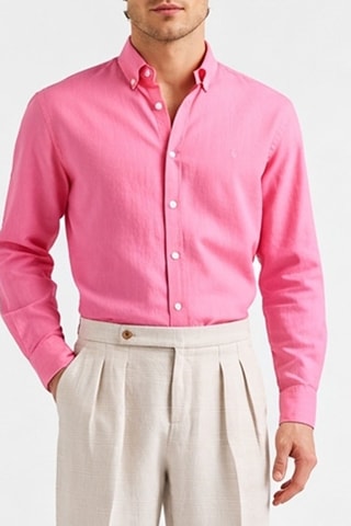 Chemise regular en lin - Rose - Blaine