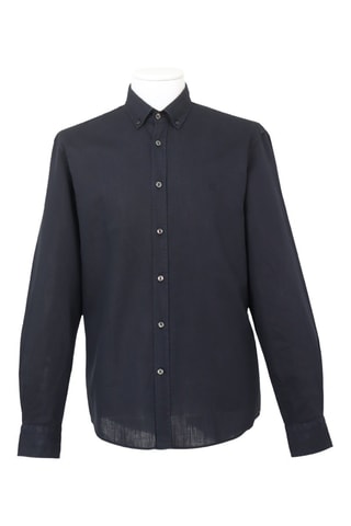 Chemise regular en lin - Bleu marine - Harmont & Blaine