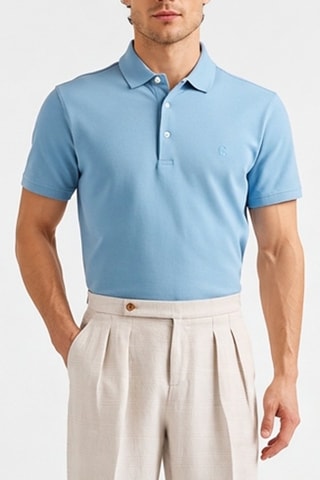Polo - Bleu clair - Harmont & Blaine