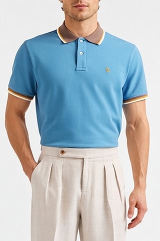 Polo regular - Bleu - Harmont & Blaine