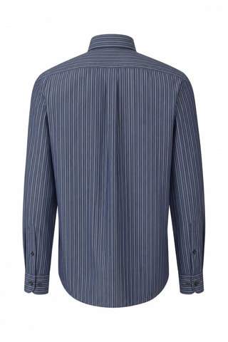 Chemise regular - Bleu marine et blanc