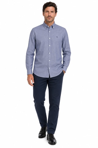 Overhemd Regular - Marineblauw