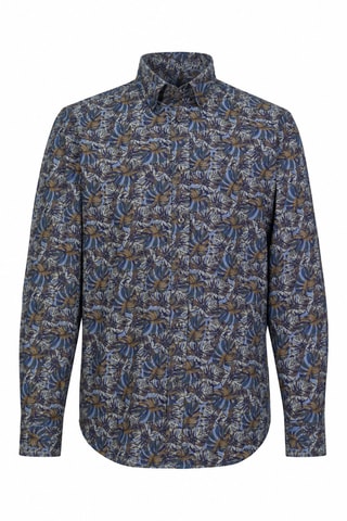 Overhemd - Blauw en Beige