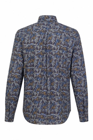 Overhemd - Blauw en Beige