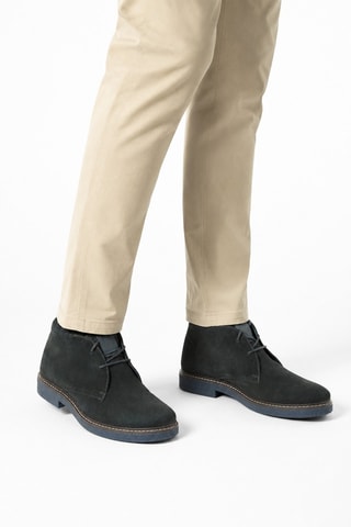 Derbys en nubuck - Gris foncé