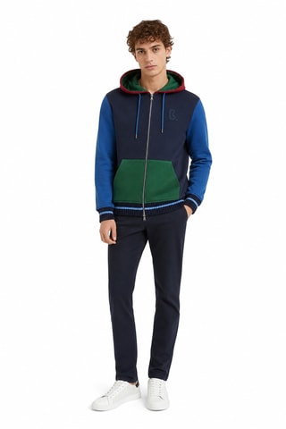 Sweater met capuchon - Blauw