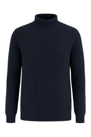 Pull en laine - Bleu foncé