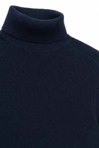 Pull en laine - Bleu foncé