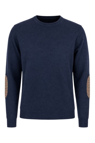 Wollen en Kasjmier Trui - Donkerblauw