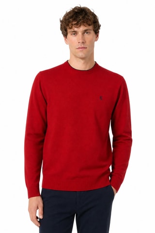 Wollen en Kasjmier Trui - Rood