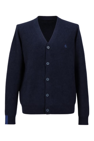 Gilet en laine et cachemire - Bleu marine