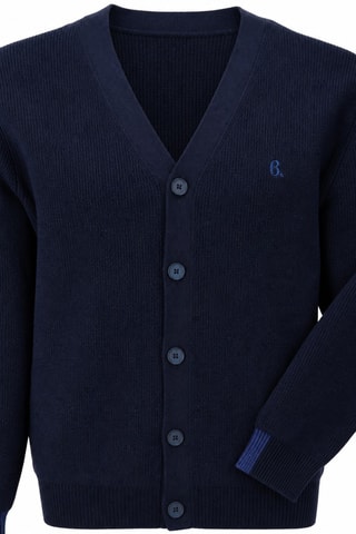 Gilet en laine et cachemire - Bleu marine