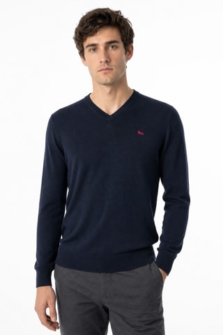 Pull en laine - Bleu marine