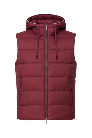 Bodywarmer Jas met Capuchon - Bordeauxrood