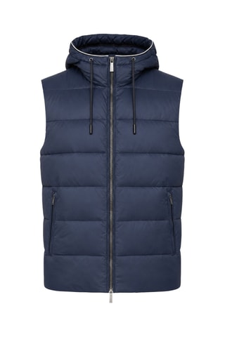 Bodywarmer Jas met Capuchon - Donkerblauw