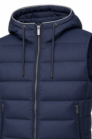 Bodywarmer Jas met Capuchon - Donkerblauw