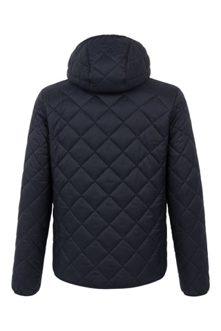 Gewatteerde jas met capuchon - Donkerblauw