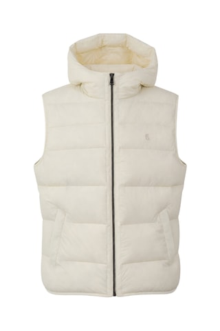 Bodywarmer Jas met Capuchon - Ecru