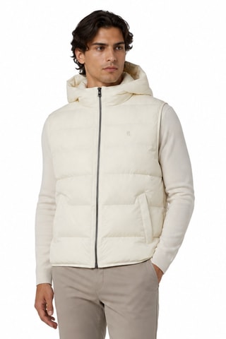 Bodywarmer Jas met Capuchon - Ecru