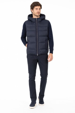 Bodywarmer Jas met Capuchon - Donkerblauw