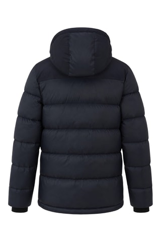 Gewatteerde jas met capuchon - Donkerblauw