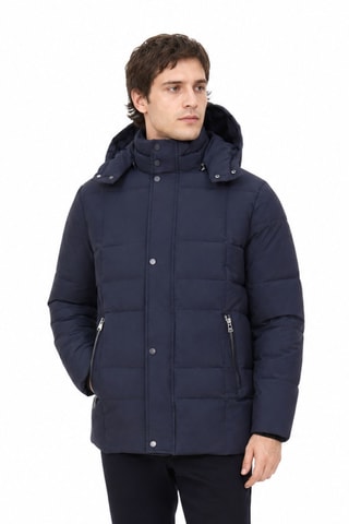 Doudoune à capuche - Bleu marine
